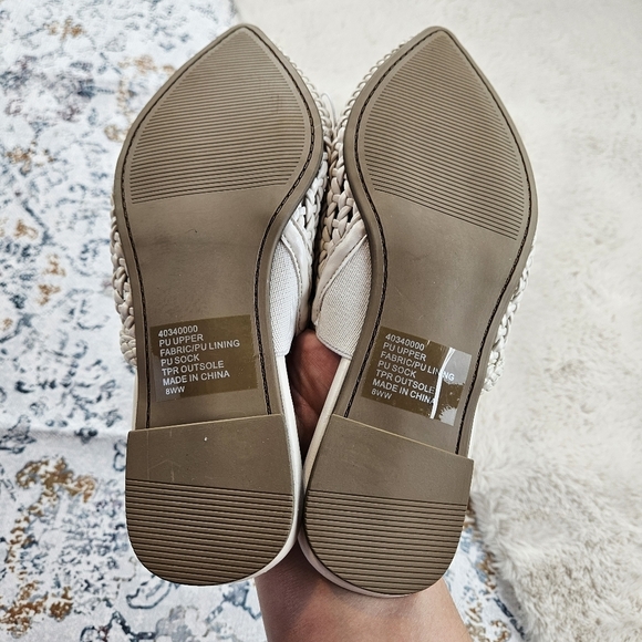 Torrid Woven Slip On Mule Bone BNWT Women US 8 WW 40335484 - Picture 6 of 7